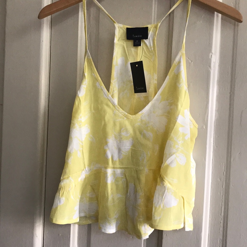 Yellow floral top